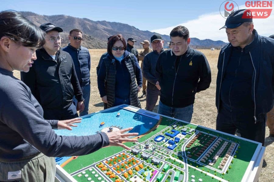 Ерөнхий сайд Л.Оюун-Эрдэнэ Эгийн голын УЦС-ын төслийн талбайд ажиллаж байна