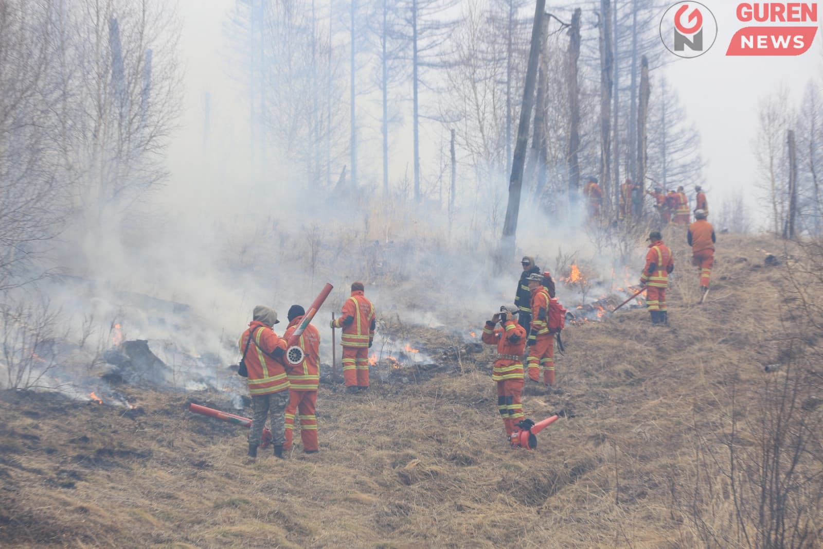 Сэлэнгэ аймгийн Ерөө суманд гарсан түймрийг бүрэн унтраалаа