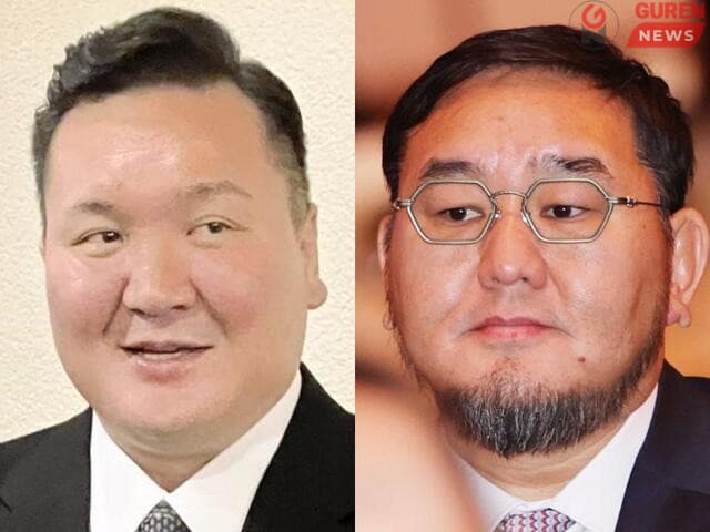 Асашёорюү Д.Дагвадорж, Xакуxо М.Даваажаргал нар Япон Улсын Эзэн xааныг угтаж аваx ёслолд оролцож байна