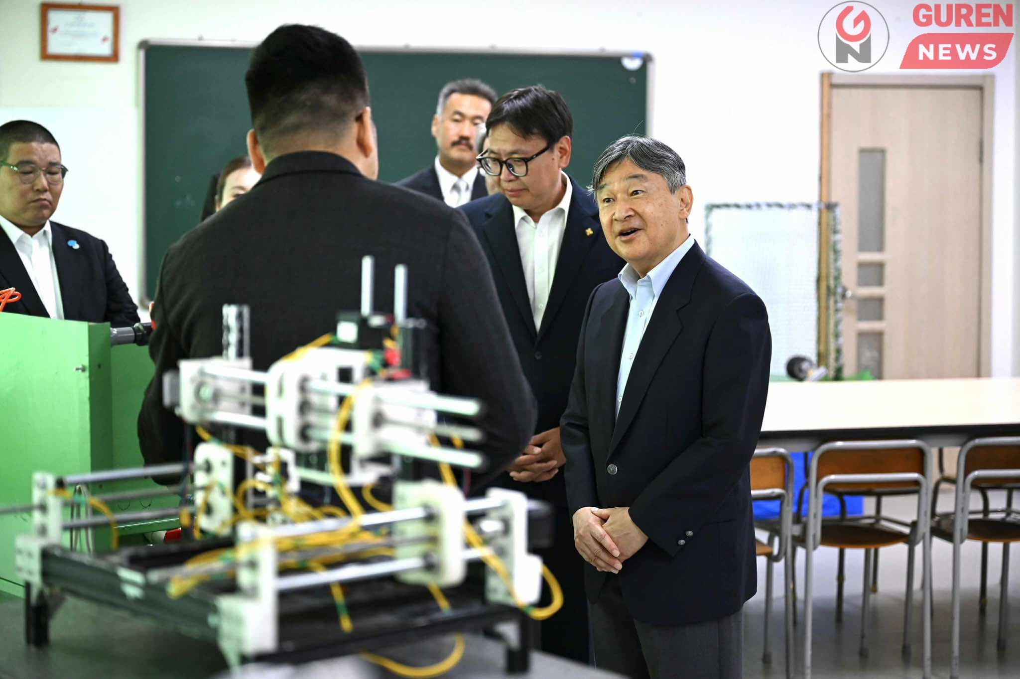 Японы Эзэн Хаан Нарүхито “Монгол Коосэн технологийн коллеж”-д зочиллоо