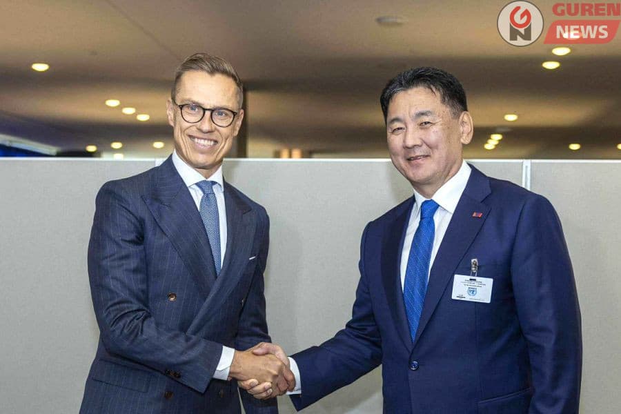 Ерөнхийлөгч У.Хүрэлсүх Бүгд Найрамдах Финланд Улсын Ерөнхийлөгч Александер Стуббтай уулзав