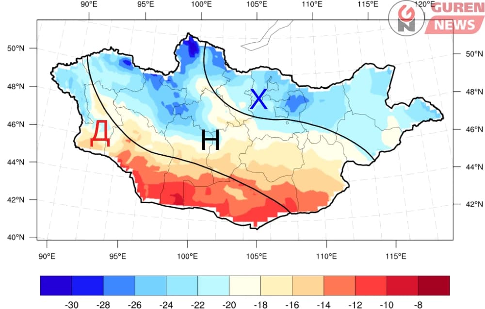 Ирэх сарын цаг агаарын ерөнхий төлөв
