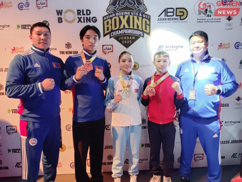 Боксын өсвөрийн Азийн АШТ-ээс манай тамирчид хоёр хүрэл, нэг мөнгөн медаль хүртлээ