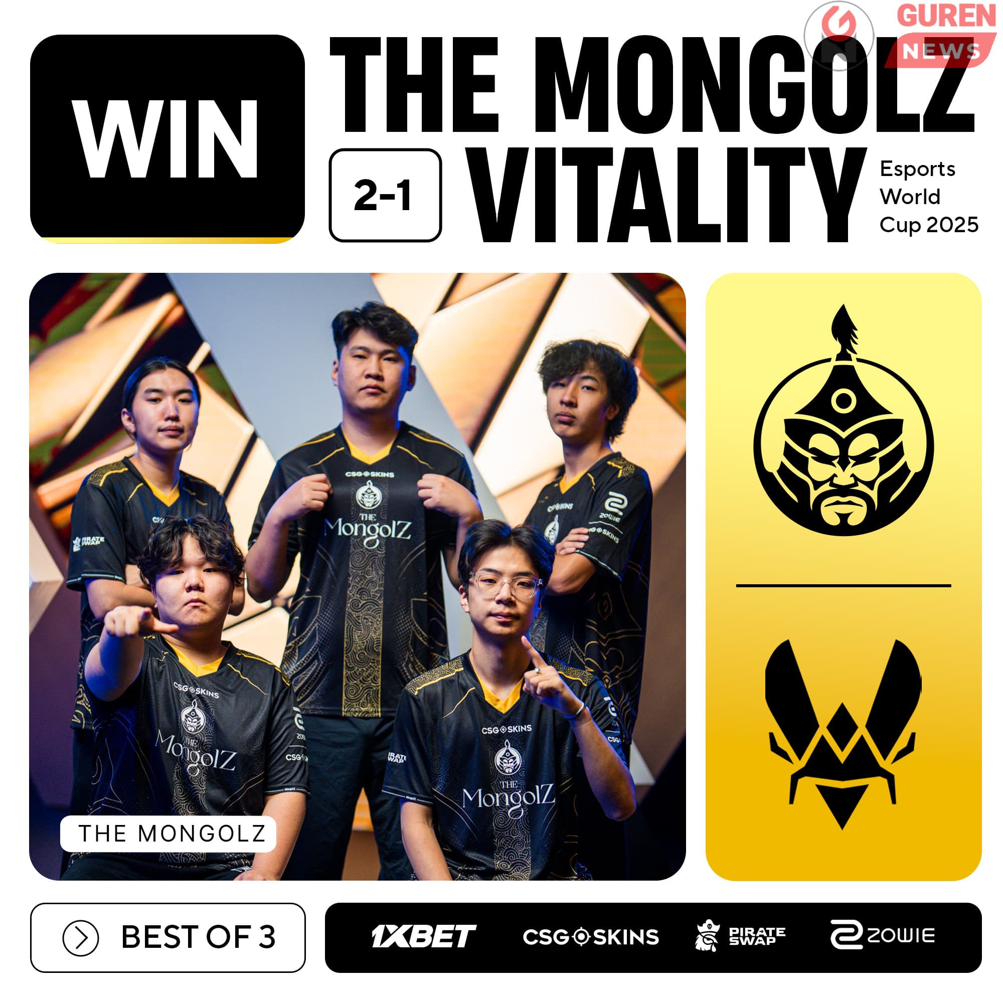 🏆 The MongolZ баг Esports World Cup 2025-ийн финалд шалгарч, дэлхийд Монголын нэрийг дахин цуурайтууллаа