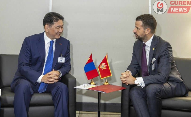 Ерөнхийлөгч У.Хүрэлсүх Монтенегро улсын ерөнхийлөгч Яков Милатовичтой уулзлаа