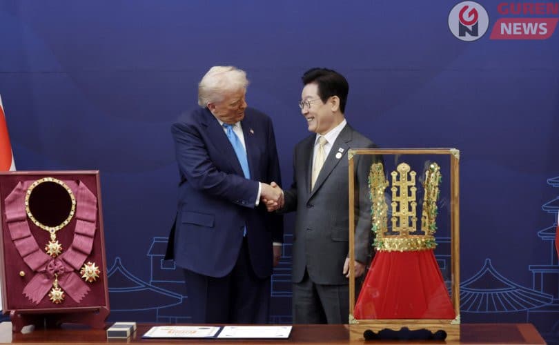 Трампад Өмнөд Солонгосын хамгийн өндөр дээд одонг гардууллаа