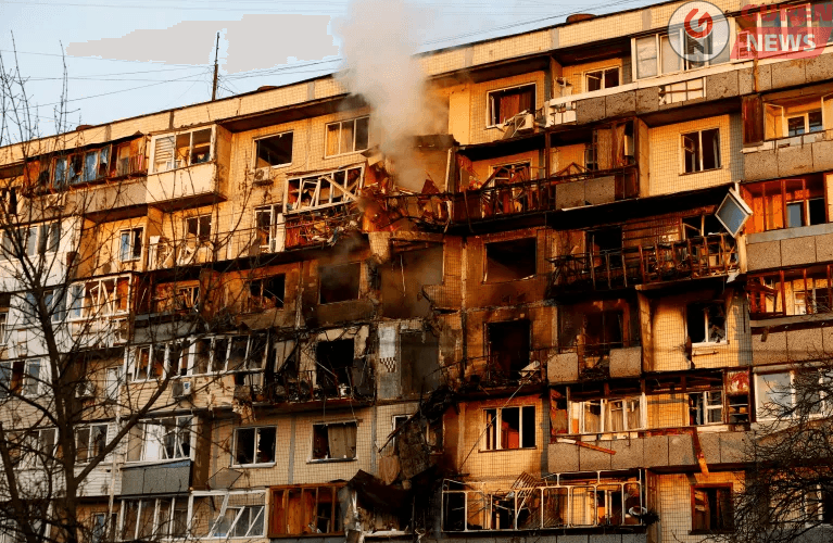 Киев хотын бараг бүх дүүрэг халдлагад өртлөө